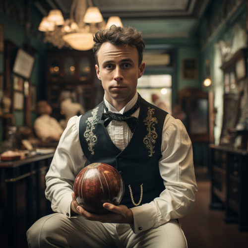 Cricketer playing cricket in doctor's costume