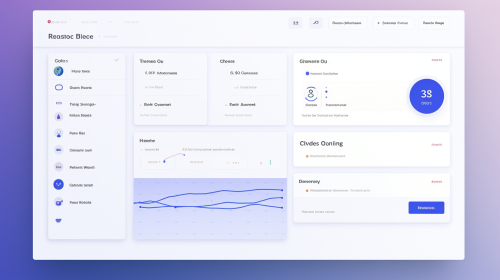 CRM Wireframe Simple Minimalistic Design