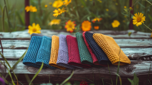 Crocheted Women's Wallets in Various Colors