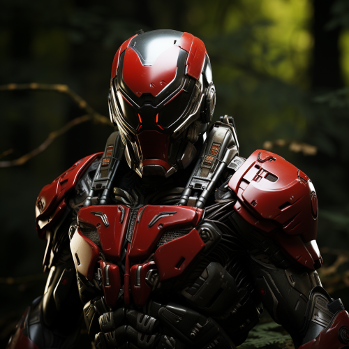 Crysis 3 red armour rendering