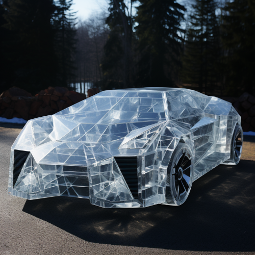 Crystal Shaped Car with Spacious Interior