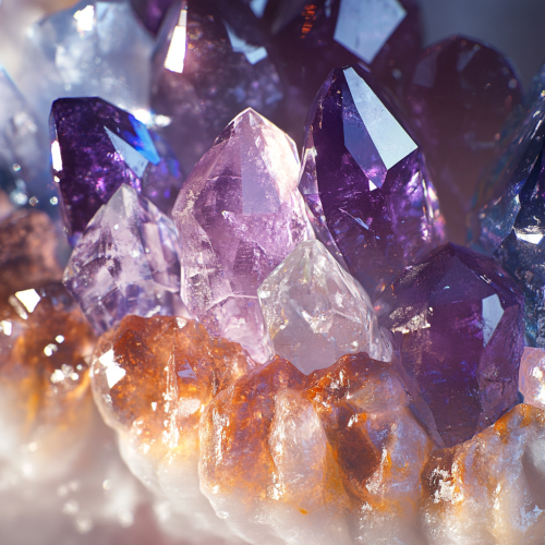 Sparkling Crystal Teeth Close-Up