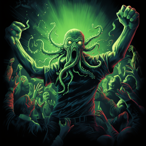 Enigmatic Cthulu throws epic rave