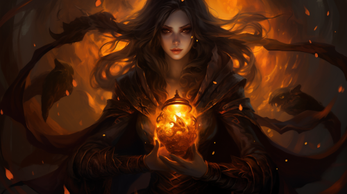 Senna fighting the Black Mist