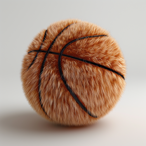 Cute basketball ball fur shape Cute basketball ball fur shape
