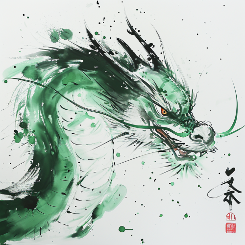 Cute Chinese Dragon Close-up