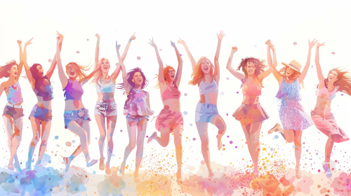 Women Having Fun at Bachelorette Party