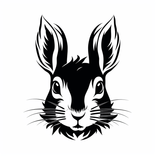 Cute squirrel elk antler vector drawing