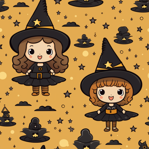 Cute Witch Tile Picture