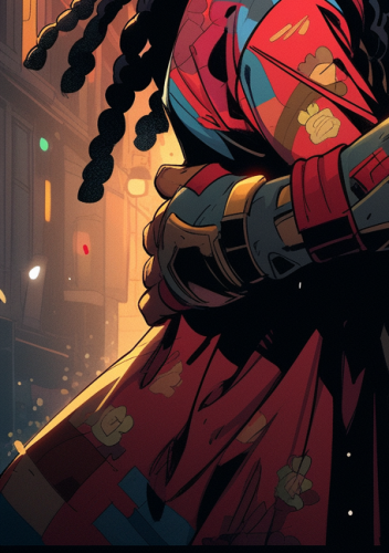 Cyborg Love Street Art Illustration