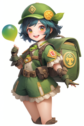 Illustration of a post-apocalyptic cyborg junkyard