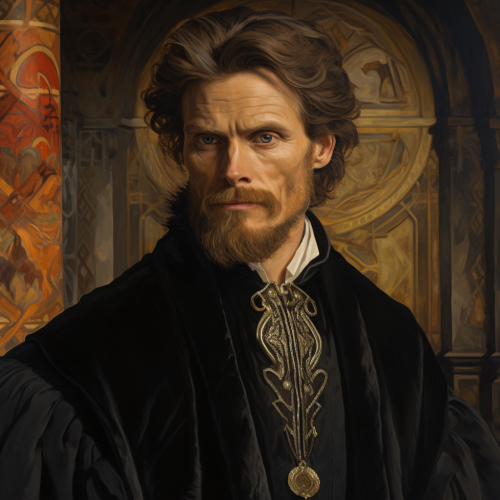 Smiling Willem Dafoe in Castle Smiling Willem Dafoe in Castle