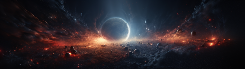 Dark cosmos with blackhole and supernova