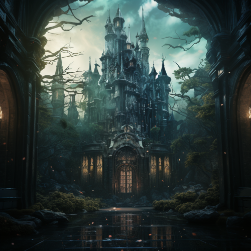 Fantasy Castle Glass Art Fantasy Castle Glass Art