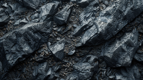 Dark gray rock surface top view