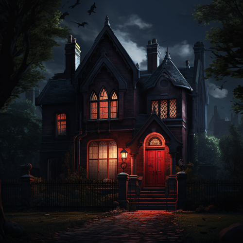Spooky Gothic Revival House