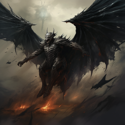 Dark Spectre Knight Riding Serpent