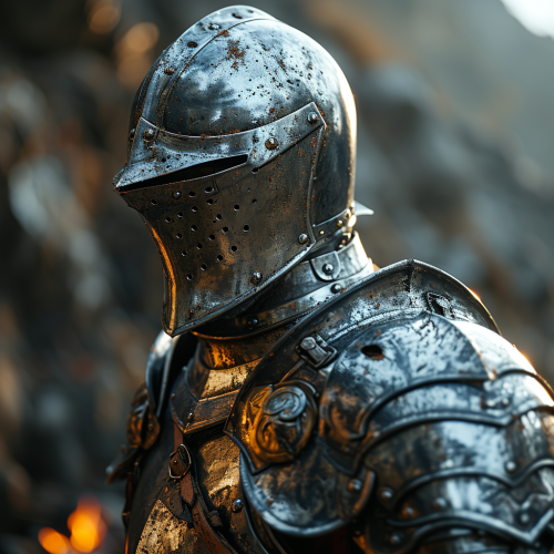 Closeup of Dark Souls Knight Armor