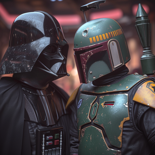 Darth Vader Galactic Police Conference 3D