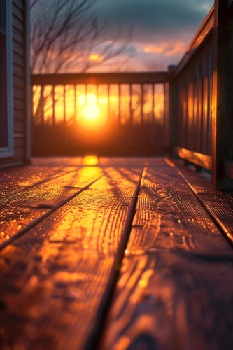 Morning Sunrise Deck Photo