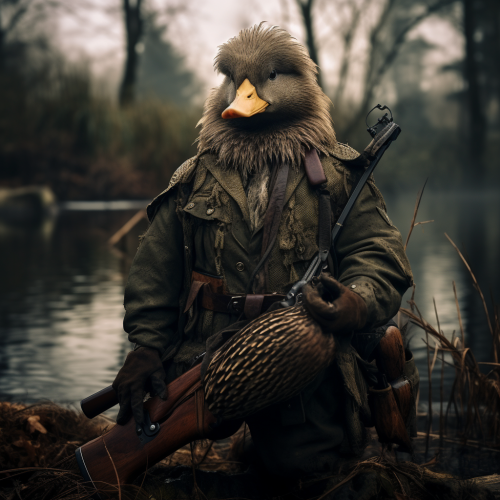 Pathetic and defeated duck hunter