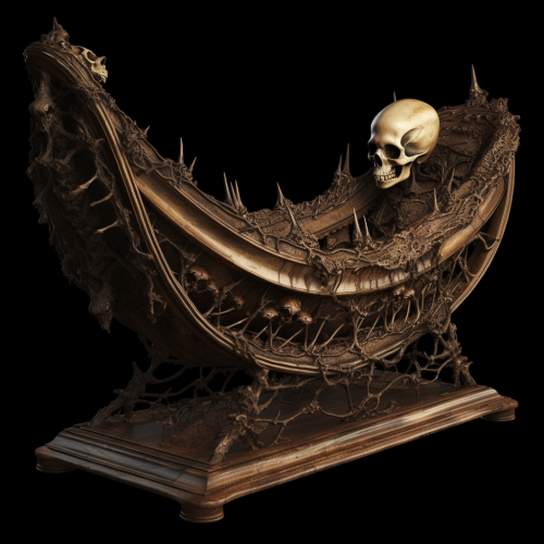 Highly Detailed Demonic Shape Cradle