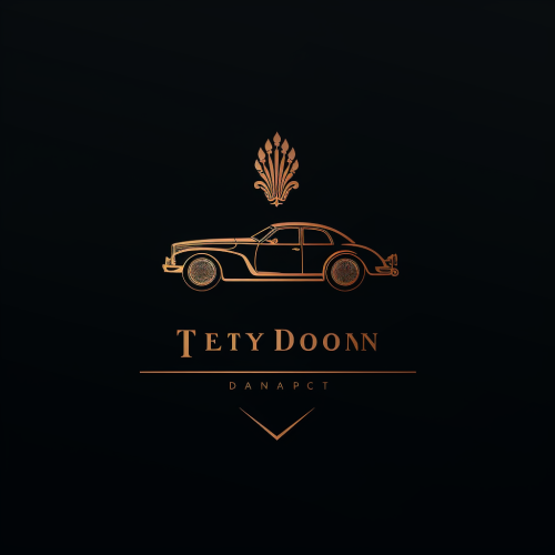 Luxury brand logo with cigars, suits, and cars