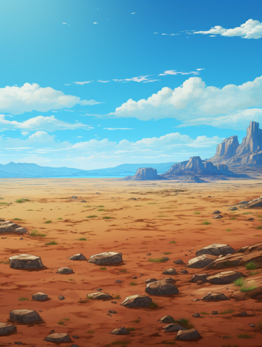 Anime Style Desert Plateau AR 3 4