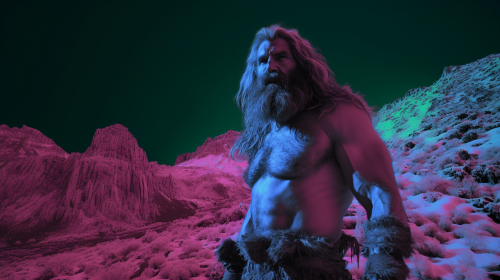 Thermal image of a powerful desert giant