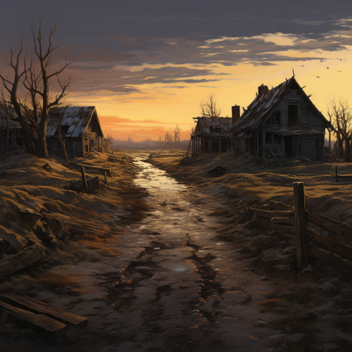 Desolate Outskirts Village Ruins