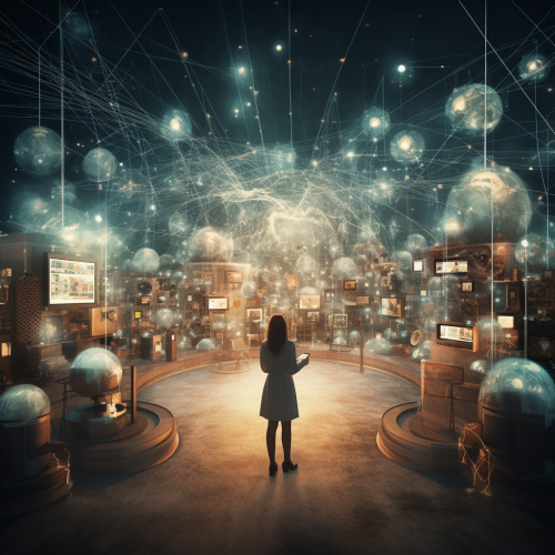 Digital enterprise network connecting the internet