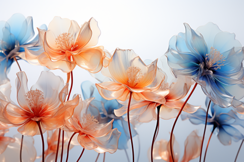Beautiful Digital Floral Flowers as Data Structures