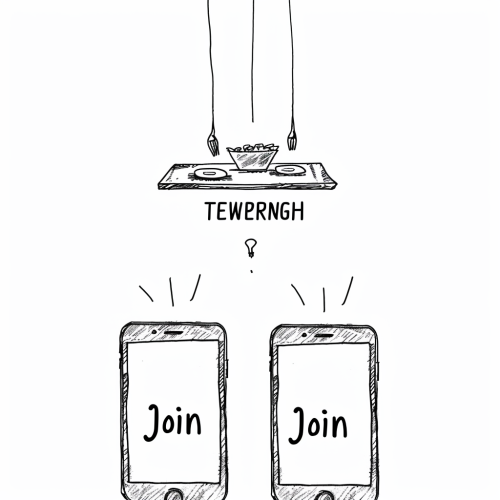 Dinner Party Invitation Illustration