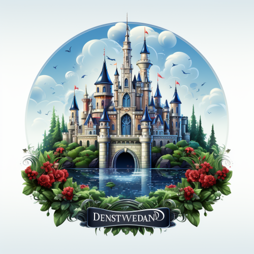 Bootlegged Disney Logo on White Background