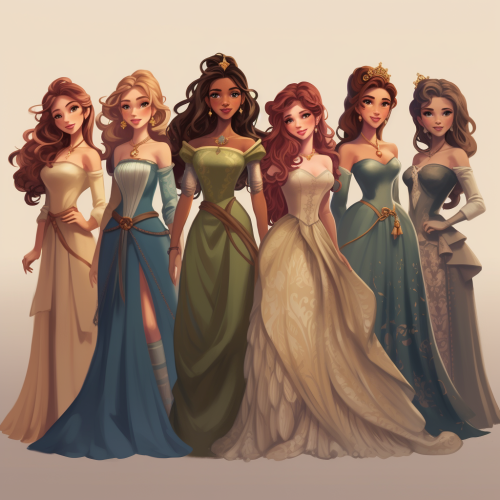 Beautiful Disney princess concept art