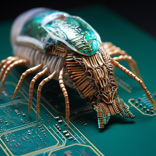 Trilobyte dissolving in circuit board