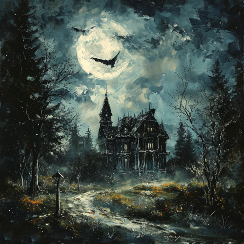 Howling Wolf in Mysterious Mansion