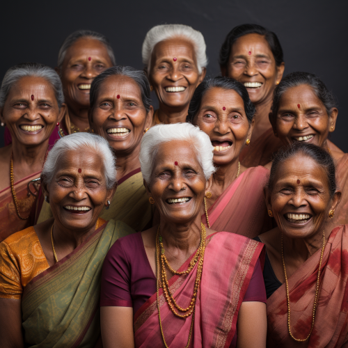 diverse tamil nadu women smiling faces