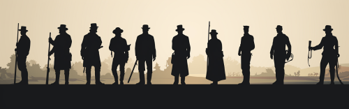 Illustration of Diverse Workers and Soldiers Illustration of Diverse Workers and Soldiers