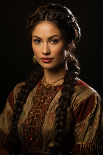 Women showing diverse ancient clan beauty.