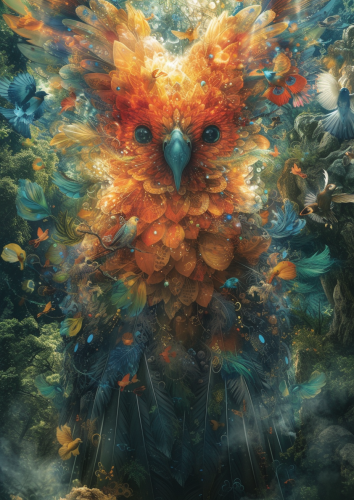 Divine Light Color Goddess Hot Spring Birds-eye View