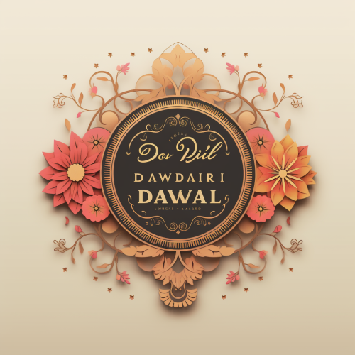 Diwali Greeting on Laser Cut Wood