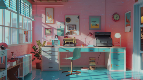 DIY Workshop Colors Style Stylized