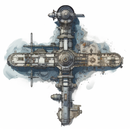 Overhead view of D&D Beyond's Astral Dreadnought sprite