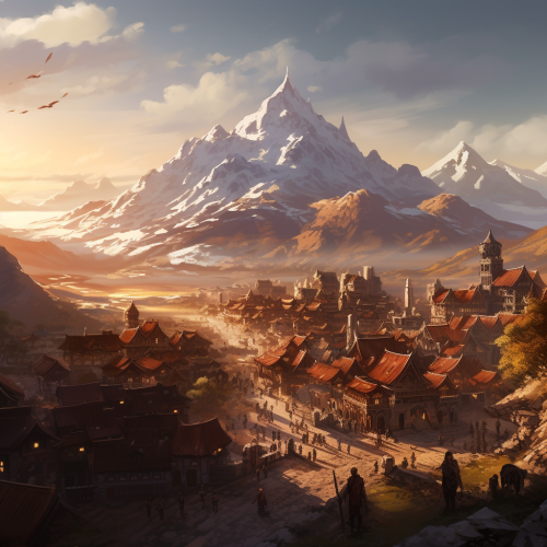 Monk Monastery in Dungeons & Dragons Town