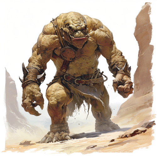 D&D Ogre in Desert