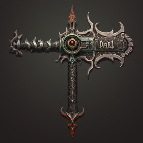 A stunning 3D halbert weapon