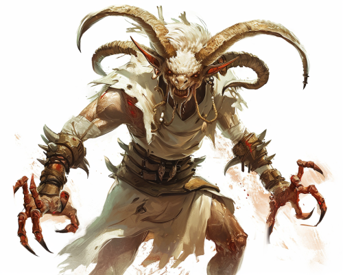 D&D Glabrezu demon goat crab