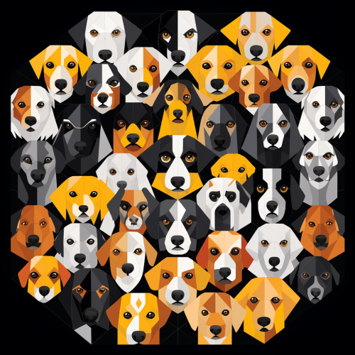 Tessellated Dog Icon Tiling Tessellated Dog Icon Tiling