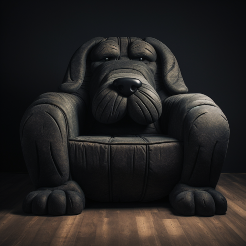 Dog Shaped Armchair in Cozy Room Dog Shaped Armchair in Cozy Room